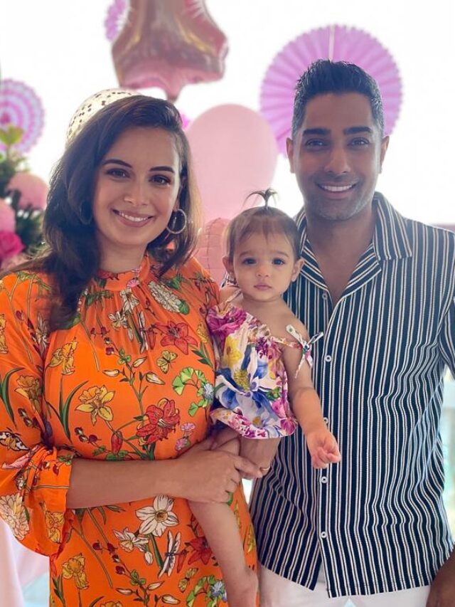 Evelyn Sharma reveals daughters face for the first time in this beautiful photo of Ava’s first birthday!