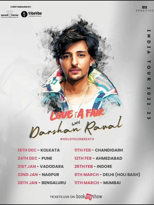 Darshan Raval announces ten-city tour starting with Kolkata on December 16th 2022 2 Darshan Raval announces ten-city tour starting with Kolkata on December 16th 2022