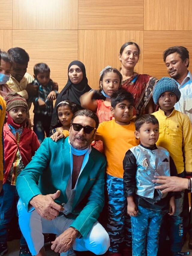 Actor Jackie Shroff the brand ambassador for Thalassemics India spends quality time with Thalassemia kids and their families at Sankalp India Foundation in Banglore