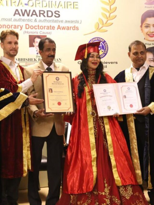 Nikita Rawal Recieved the Honorary Doctorate Award