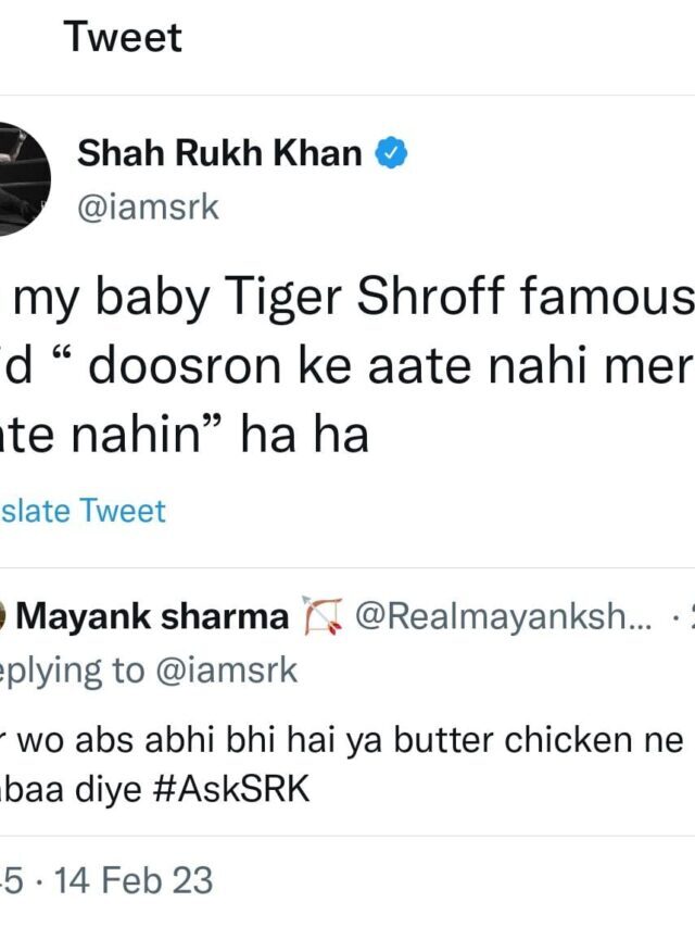 ASK SRK: The Superstar praises his ‘baby’ Tiger Shroff’s abs with a witty take on the young action star’s Heropanti Dialogue!