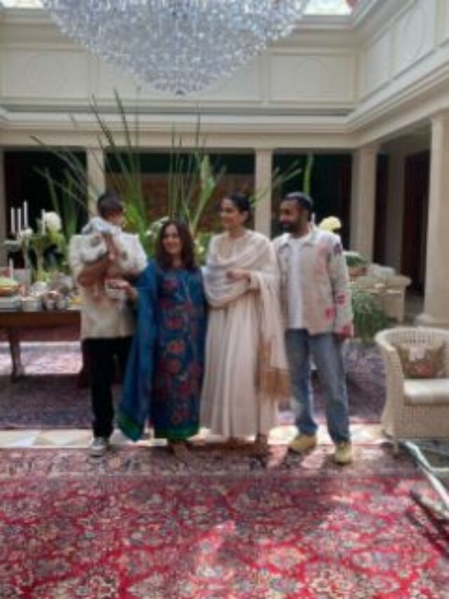 “Sonam Kapoor and Anand Ahuja’s Son Vayu Receives Royal Welcome at Delhi Home; Pictures Show Chic Desi Decor and Family Love”