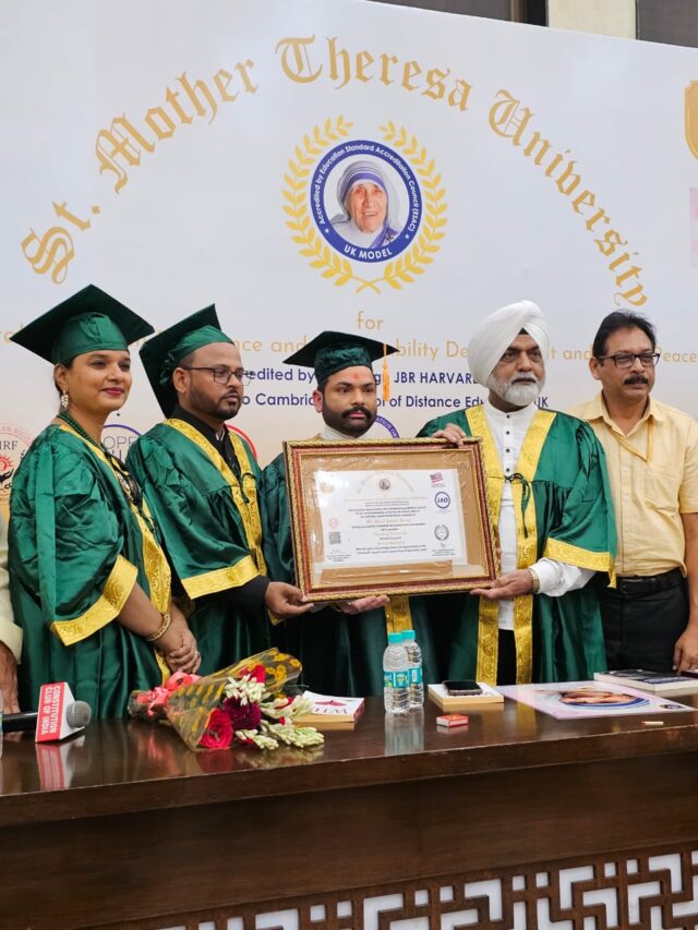 Recognizing Excellence: Honoring Sunil Kumar Verma ‘Sonu’ with an Honorary Doctorate