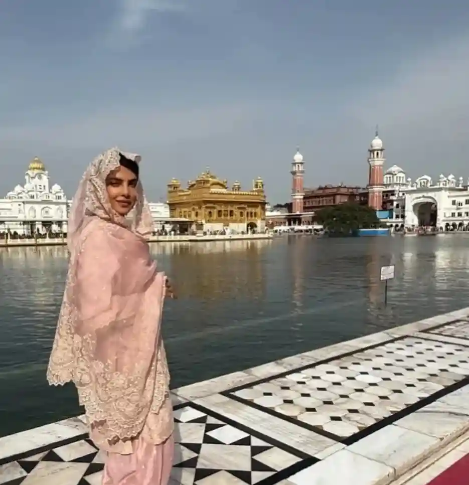 When Stardom Bows To Faith Priyanka Chopra Finds Quiet Strength In A Golden Temple Moment