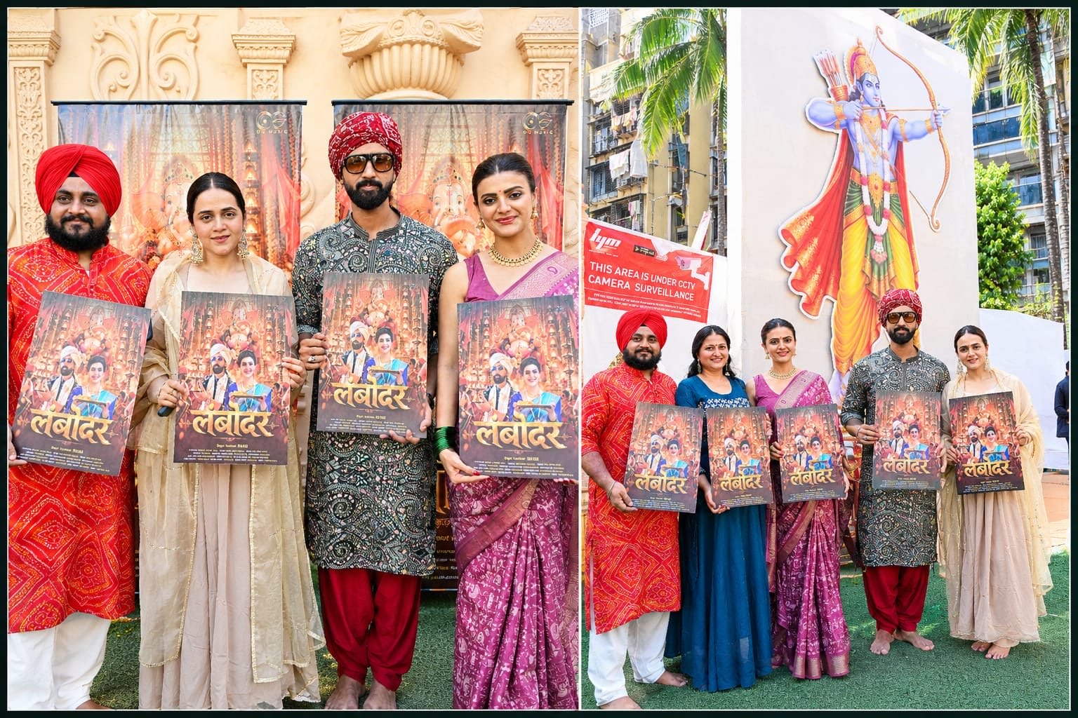 Meera Raaj and Singer-Composer Shashi Add Star Power to the Grand Launch of Ganpati Song ‘Lambodar’ at Andhericha Raja