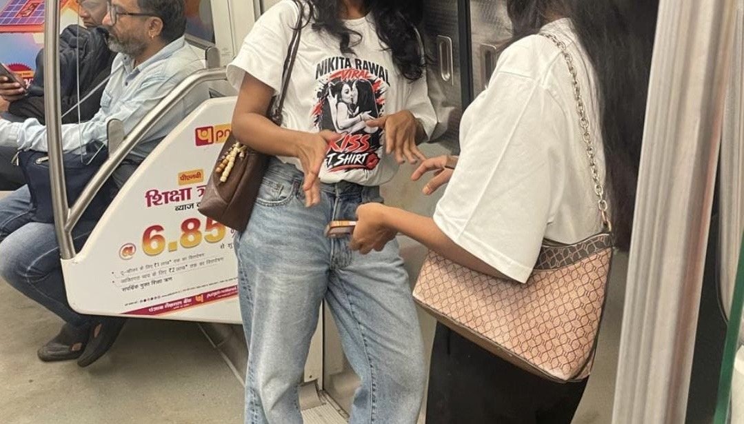 Nikita Rawal's Viral Kiss Sparks New Buzz After Sunil Pal's Remarks and Metro T-Shirt Sighting