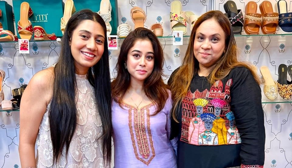 Megha Sharma attends House of Vitti India exhibition with Chitra Vakil Sharma, explores festive and wedding collections