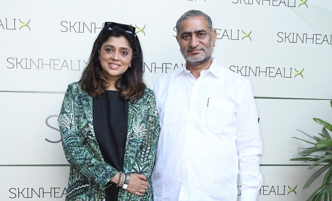 Surender Choudhary & Film Producer Ketki Pandit Host Star-Studded Launch of SkinHealix
