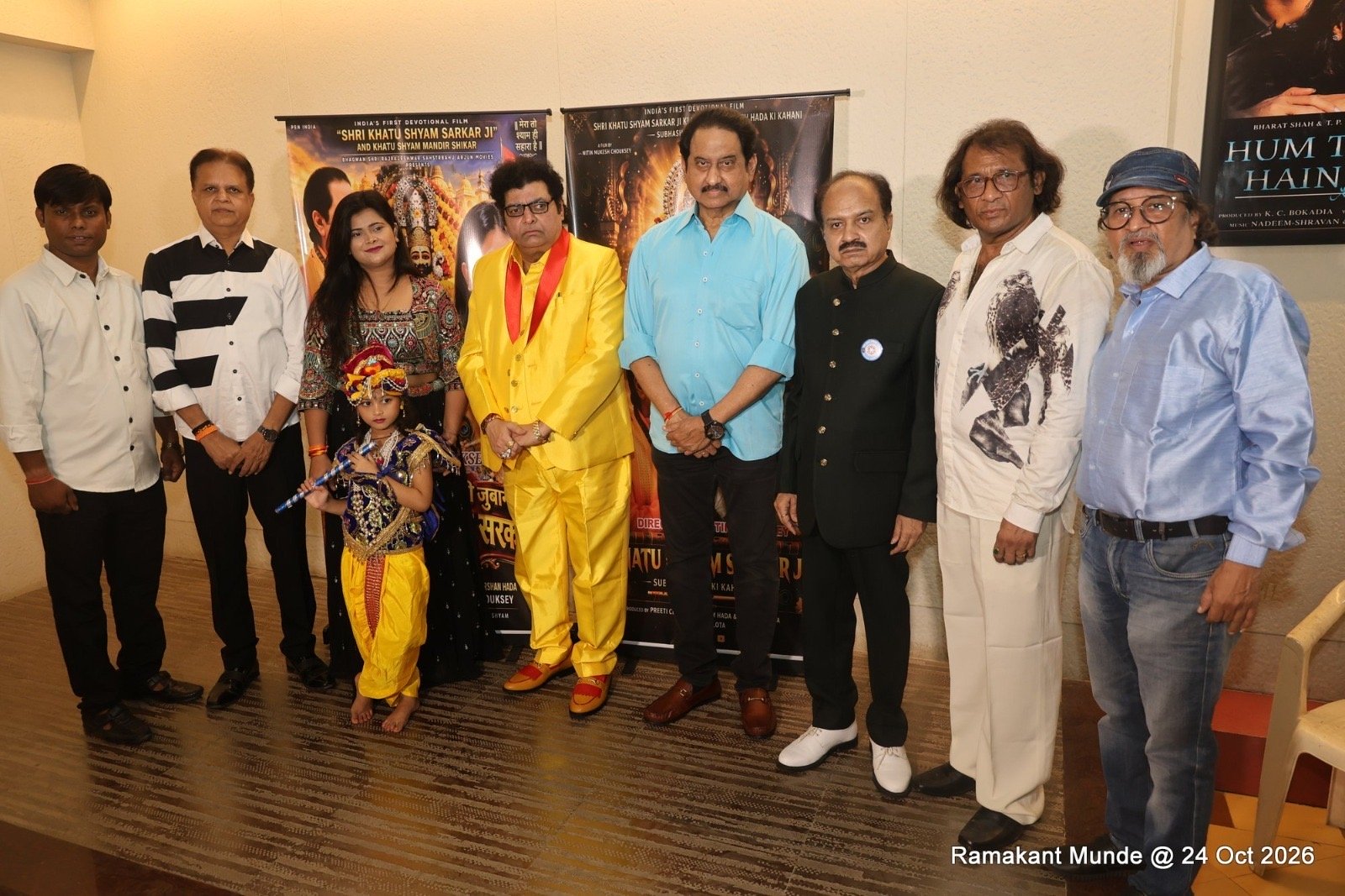 Poster and Trailer Launch of the Film "Shri Khatu Shyam Sarkar Ji" in the Presence of South Star Suman Talwar; Chief Guests: K. Ravi Dada, Balasaheb Gaikwad, and Mukesh Chouksey