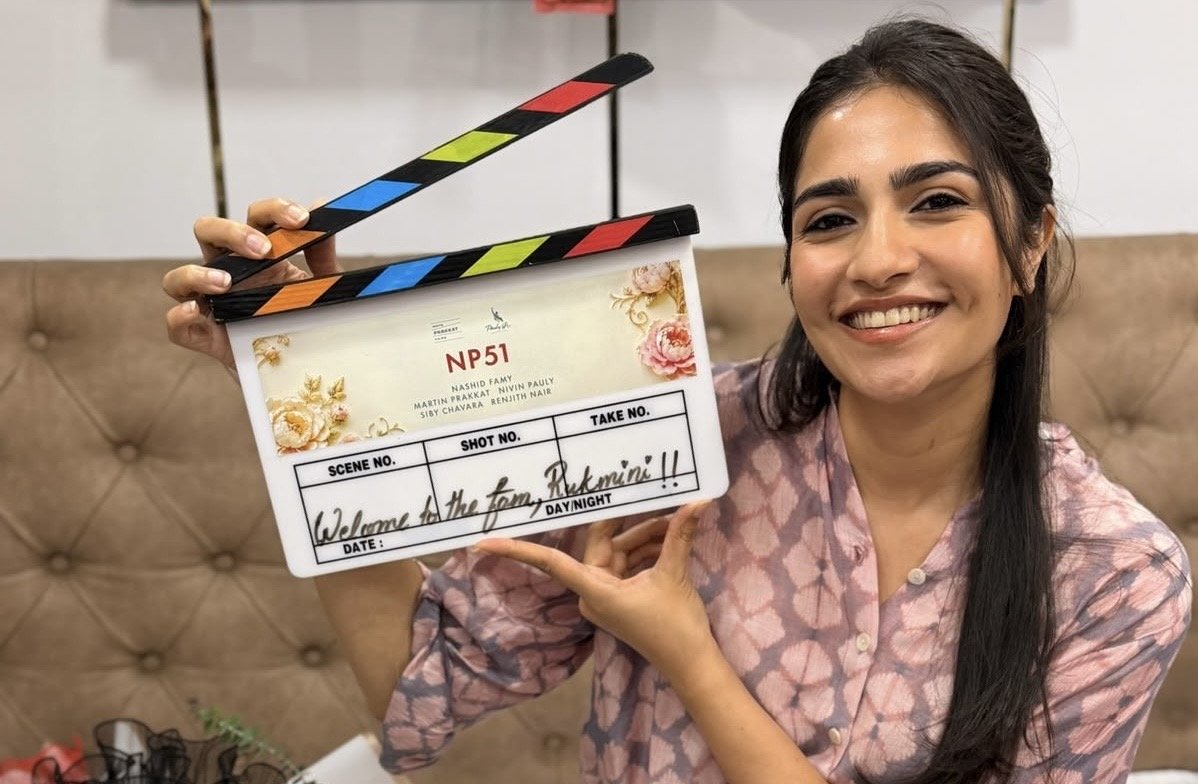 Rukmini Vasanth Begins Shooting for Her Next Film with Nivin Pauly