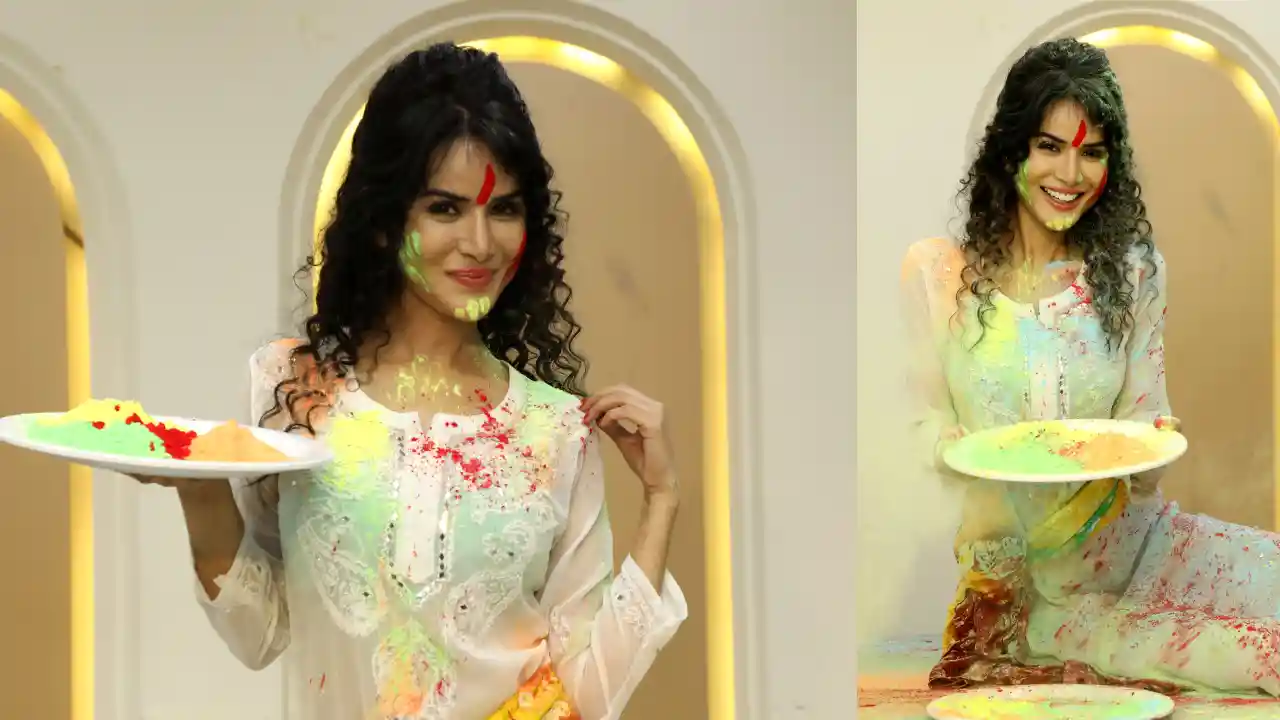 Bollywood actress Jashn Agnihotri lit up the Holi vibes with Colors, urges people to save water and celebrate an eco-friendly Holi