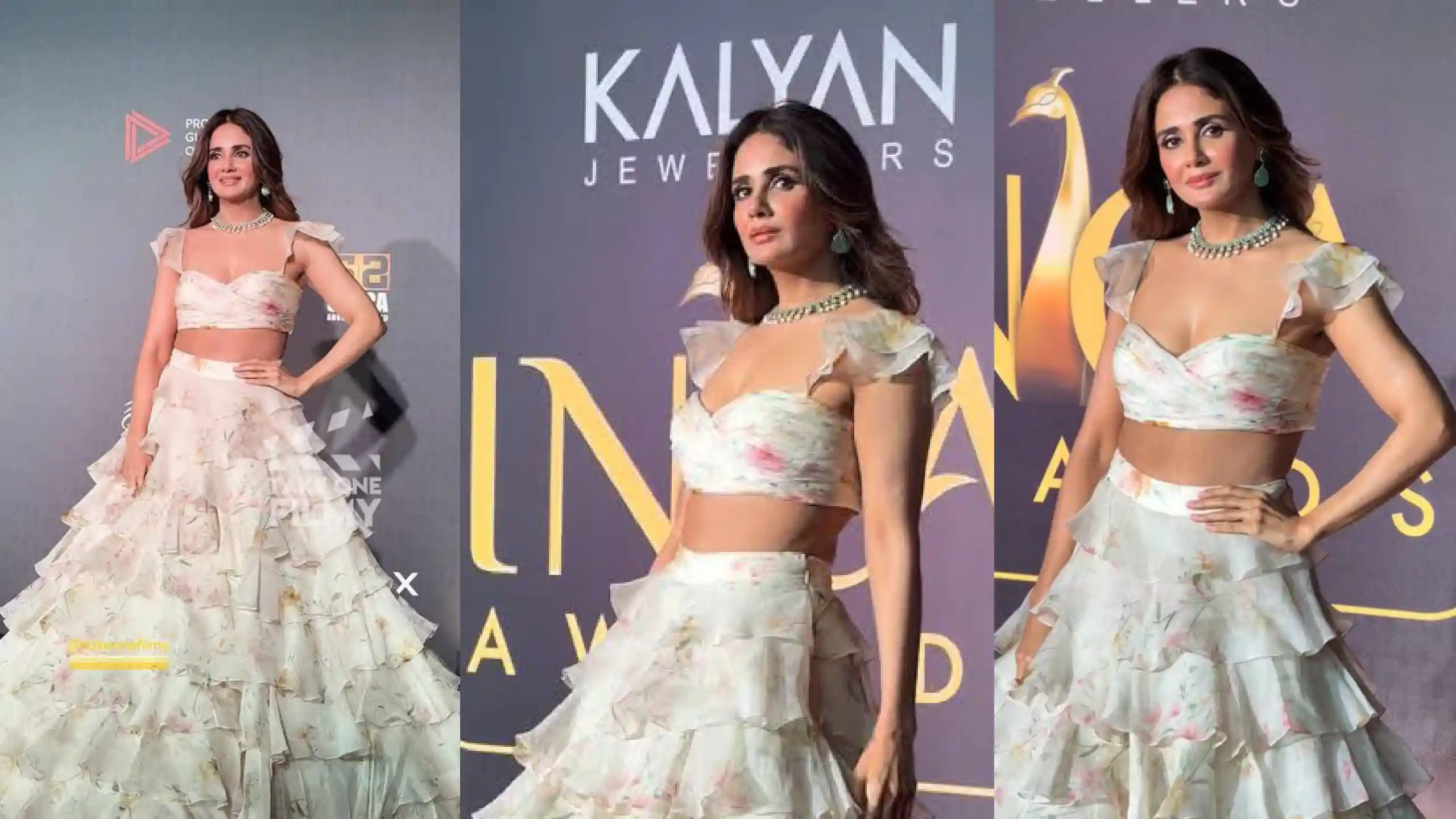 Parul Yadav turns heads in a ₹3 lakh Gauri & Nainika gown at INCA Awards night