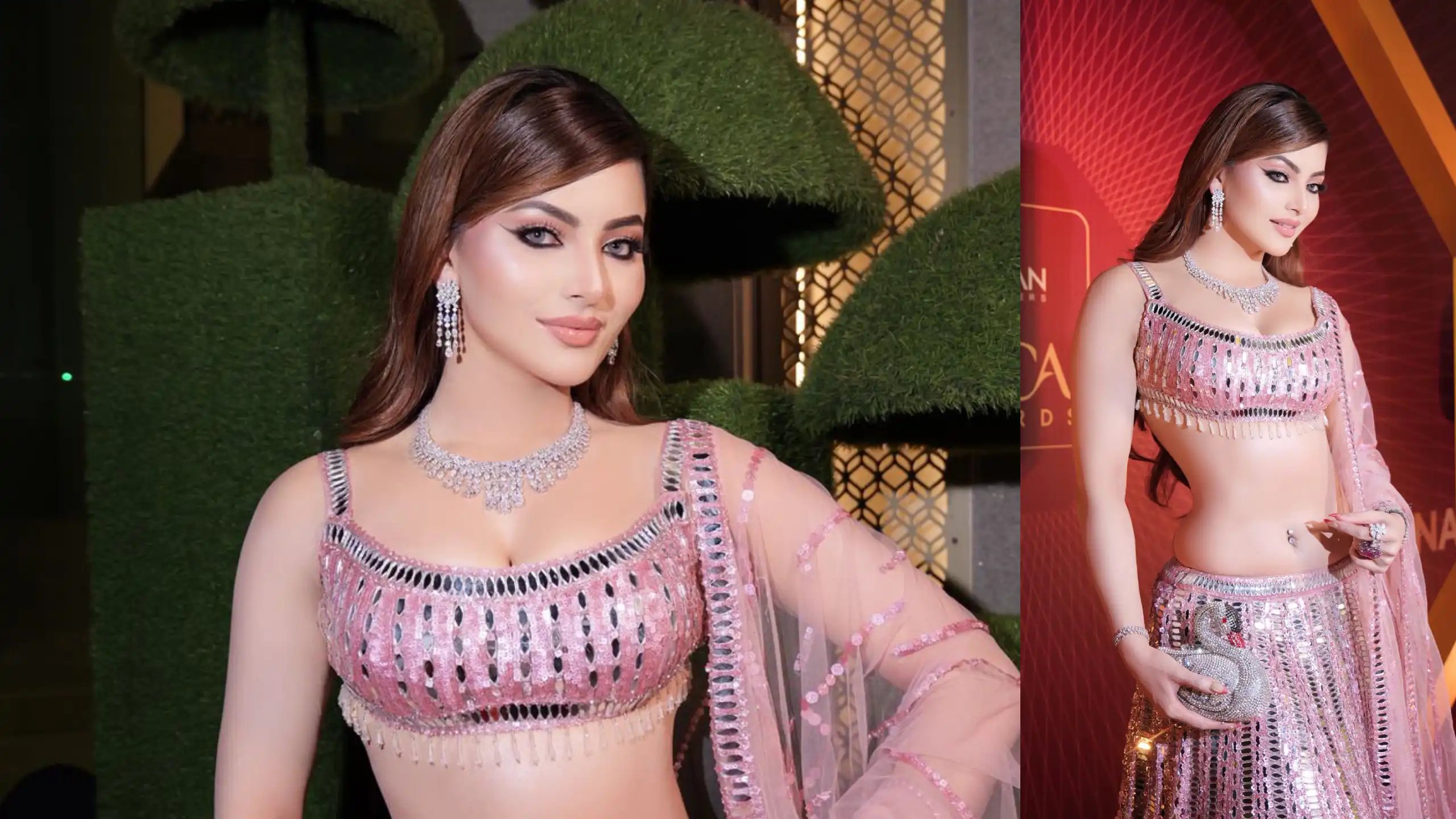 Pretty in Pink: Urvashi Rautela’s Indo-Western Look Steals the Spotlight 