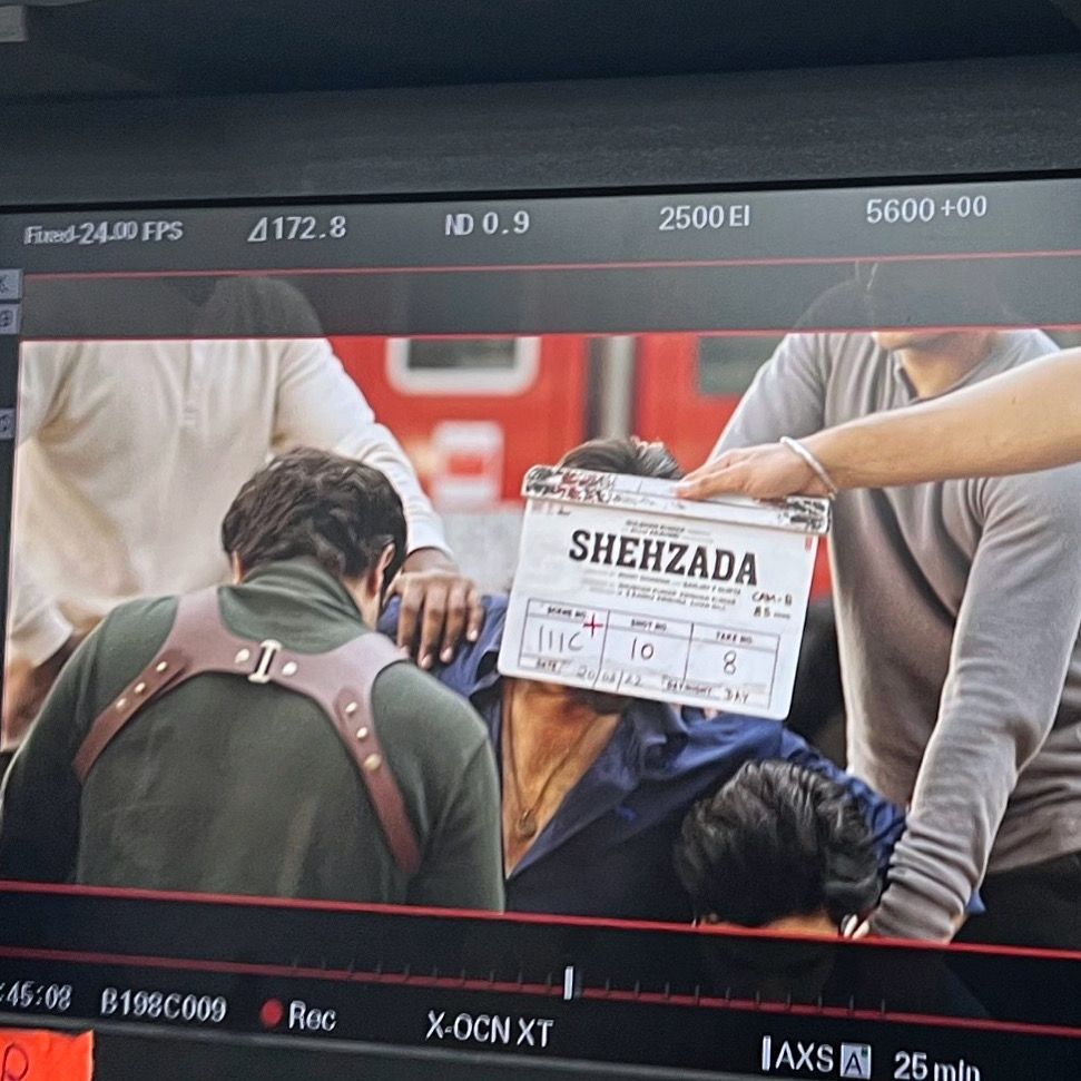 An actor called Kartik Aaryan published a photograph from a set of his latest movie, and he called it one of the most intense shoots he's had in his acting career.