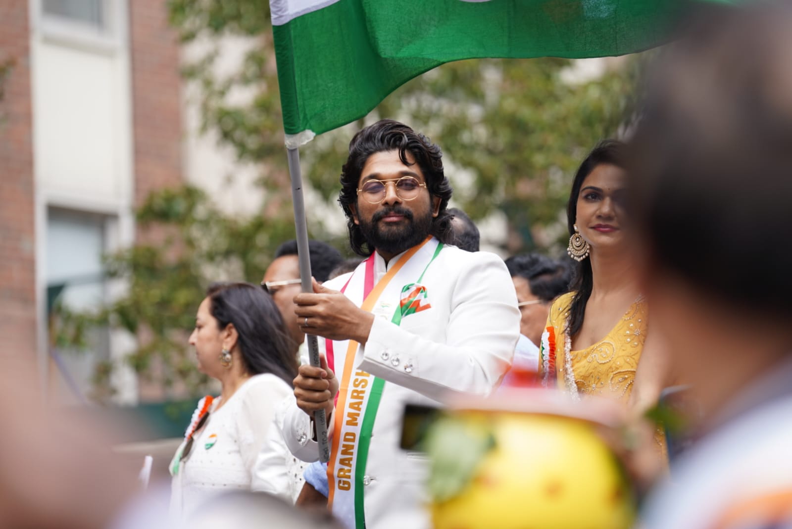 "We're all Indian, we can never lose," said Allu Arjun while being the Grand Marshall in this year's Indian parade in NY.