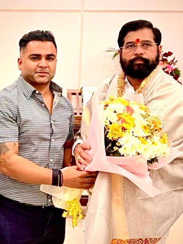 Sachiin Joshi meets Hon CM Eknath Shinde. Witnesses his  Diwali celebrations with farmers!