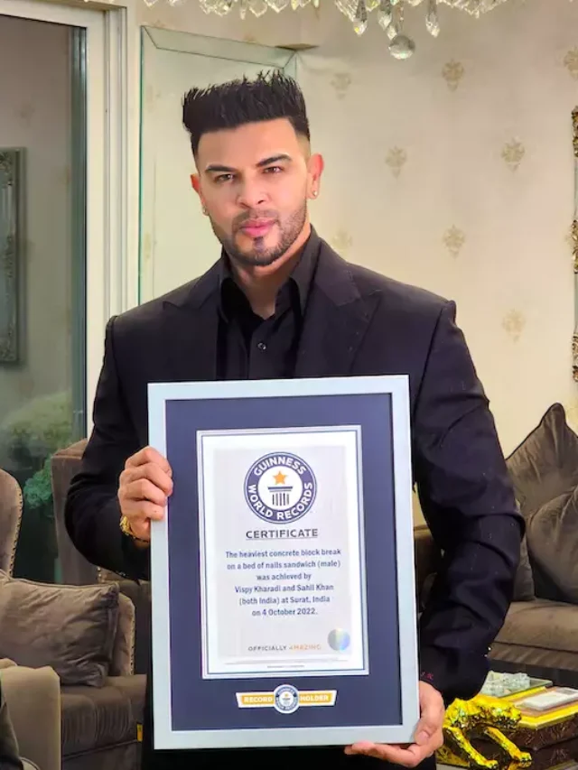 India’s youth and fitness icon Sahil Khan sets Guinness World Record