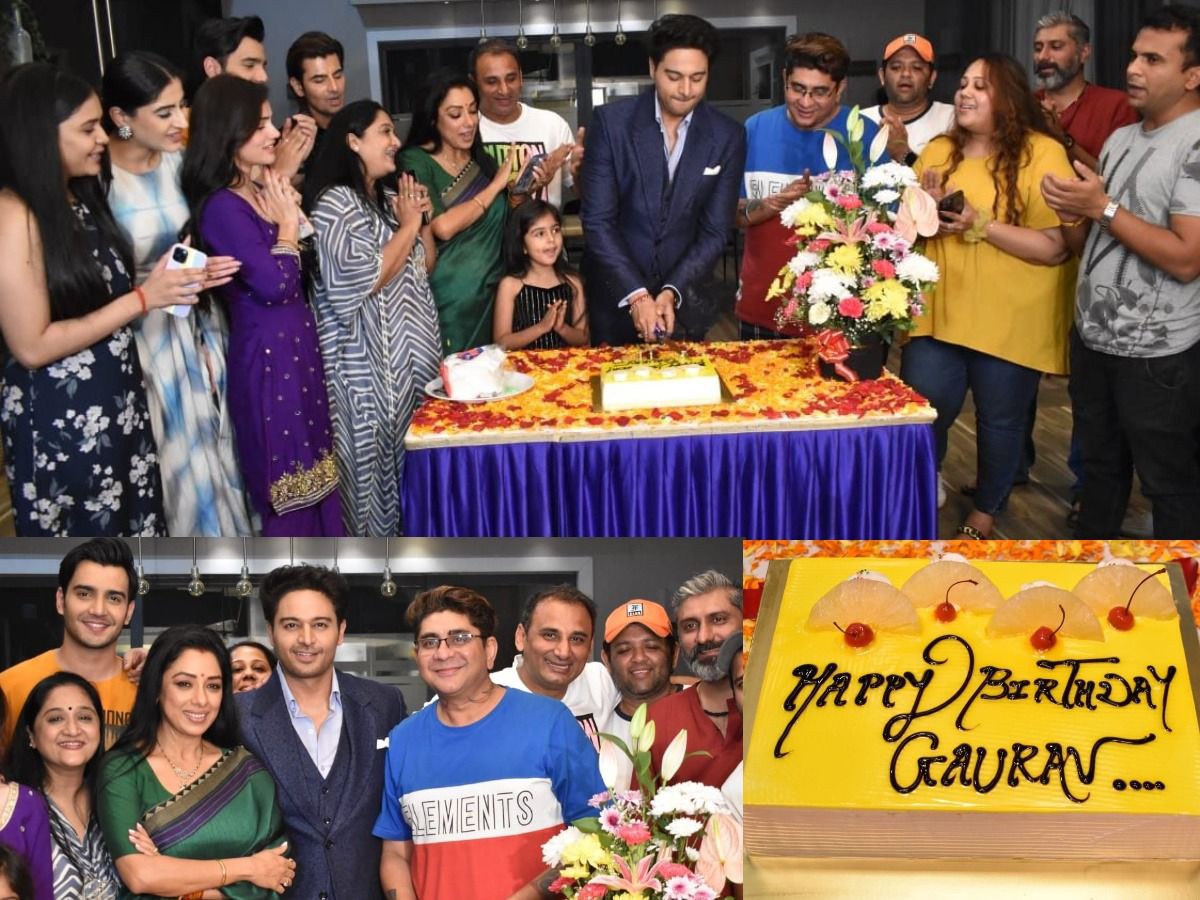 Gaurav Khanna celebrates his birthday on the set of Rajan Shahi's Anupama