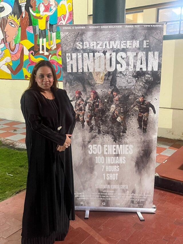 Film Sarzameen E Hindustan receives Award of Excellence and Standing Ovation at Military School Bangalore