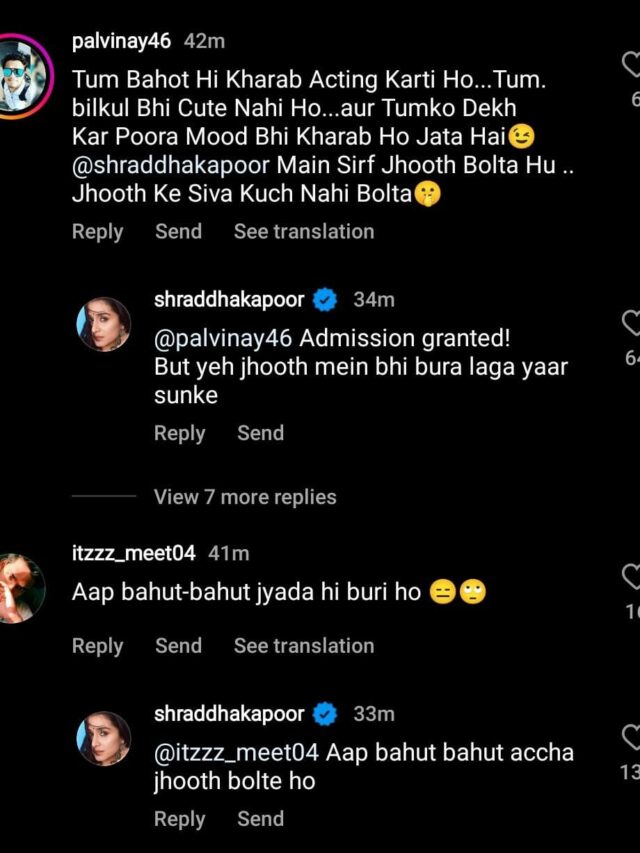Shraddha Kapoor opens ‘Jhoothi Coaching Classes’ for fans; Actress responds to fans with quirky replies!