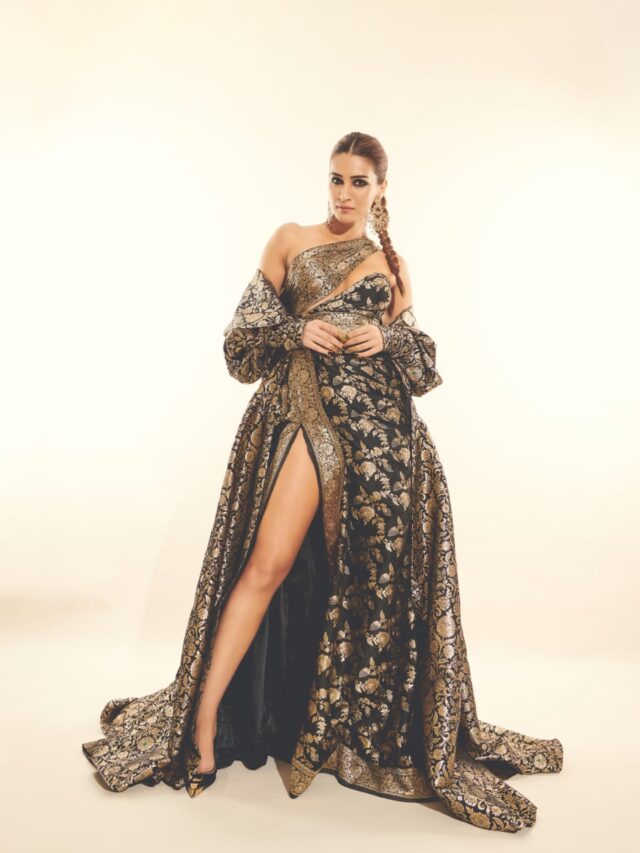 Kriti Sanon stuns in Banarasi gown at NMACC Day 2, fans hail her as "Best Dressed
