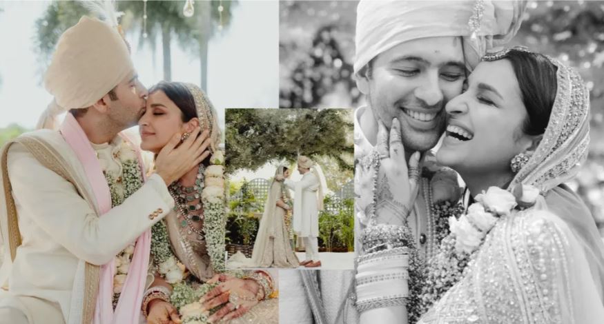 "Parineeti Chopra and Raghav Chadha's Joyful Wedding: A Beautiful Walk Down the Aisle"