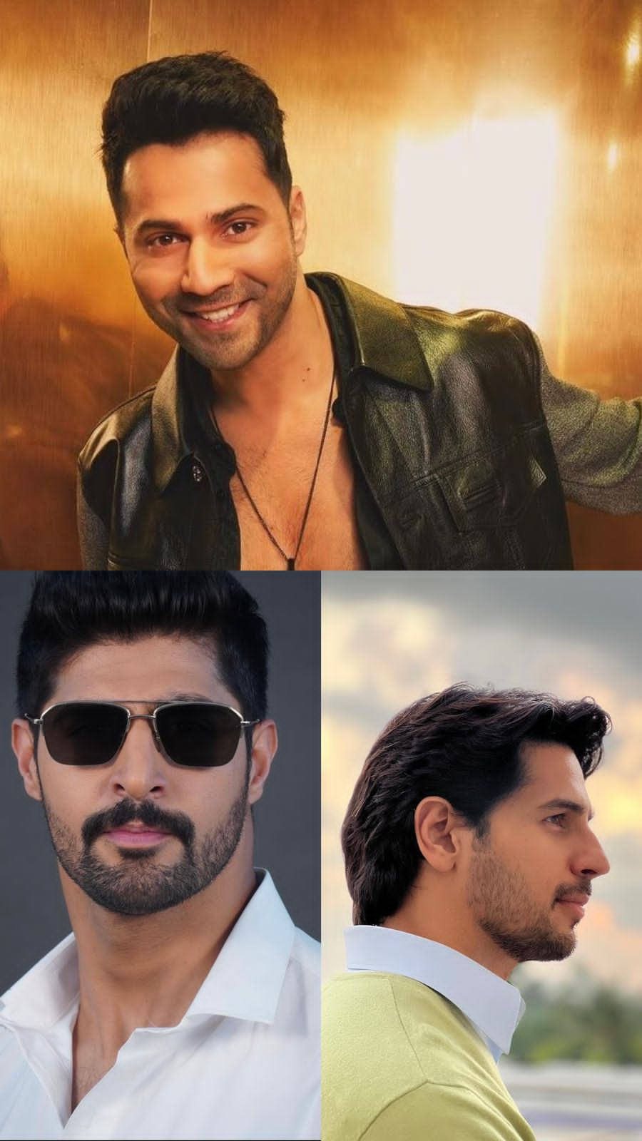 Effortless Elegance: Varun Dhawan, Tanuj Virwani, and Sidharth Malhotra Redefine Style in the Indian Entertainment Industry