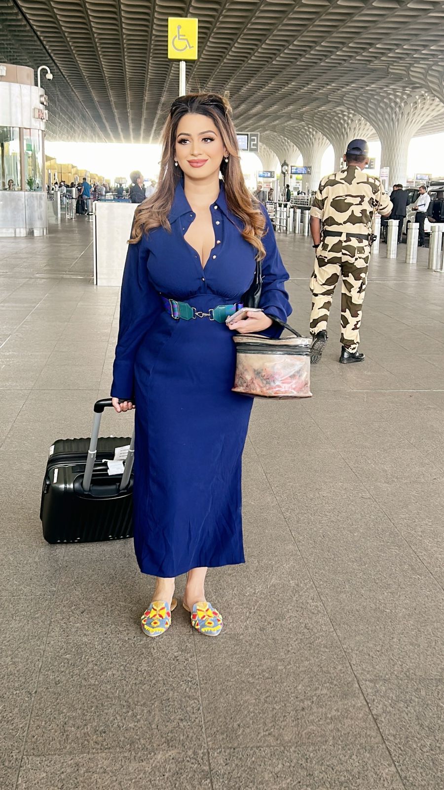 Kenisha Awasthi Sets Airport Fashion Goals in Effortless Avatar