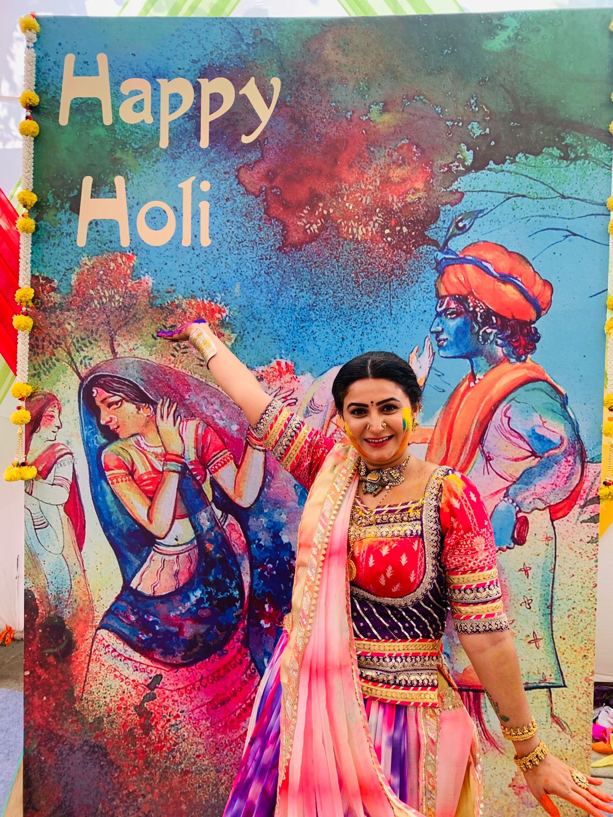 Bhakti Rathod's Colorful Holi Celebration on the Sets: A Story of Determination and Joy