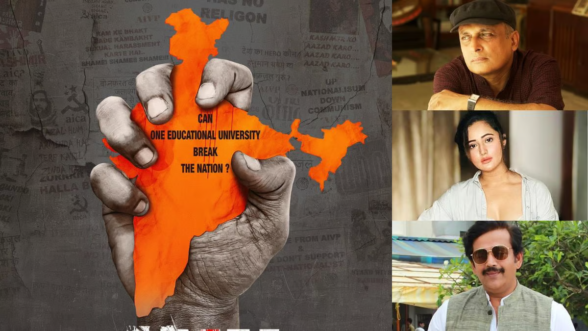 "JNU" Movie Poster Revealed: Urvashi Rautela, Ravi Kishan, and Rashmi Desai Lead Star-Studded Cast