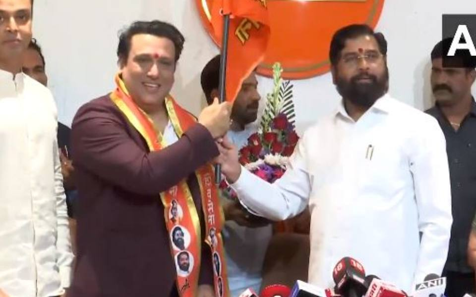 Veteran Bollywood actor Govinda joins Shiv Sena in the presence of Maharashtra CM Eknath Shinde