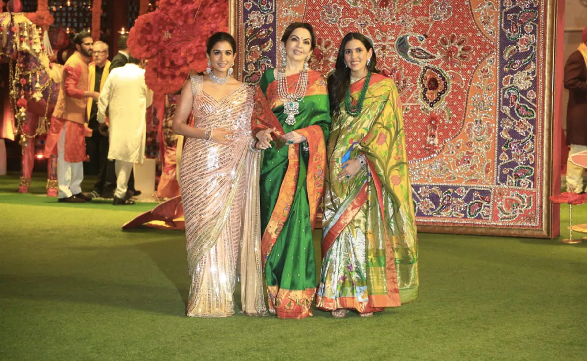 Radhika Merchant's Heartfelt Tribute to Nita Ambani, Shloka Mehta, and Isha Ambani at Anant Ambani's Pre-Wedding Celebration