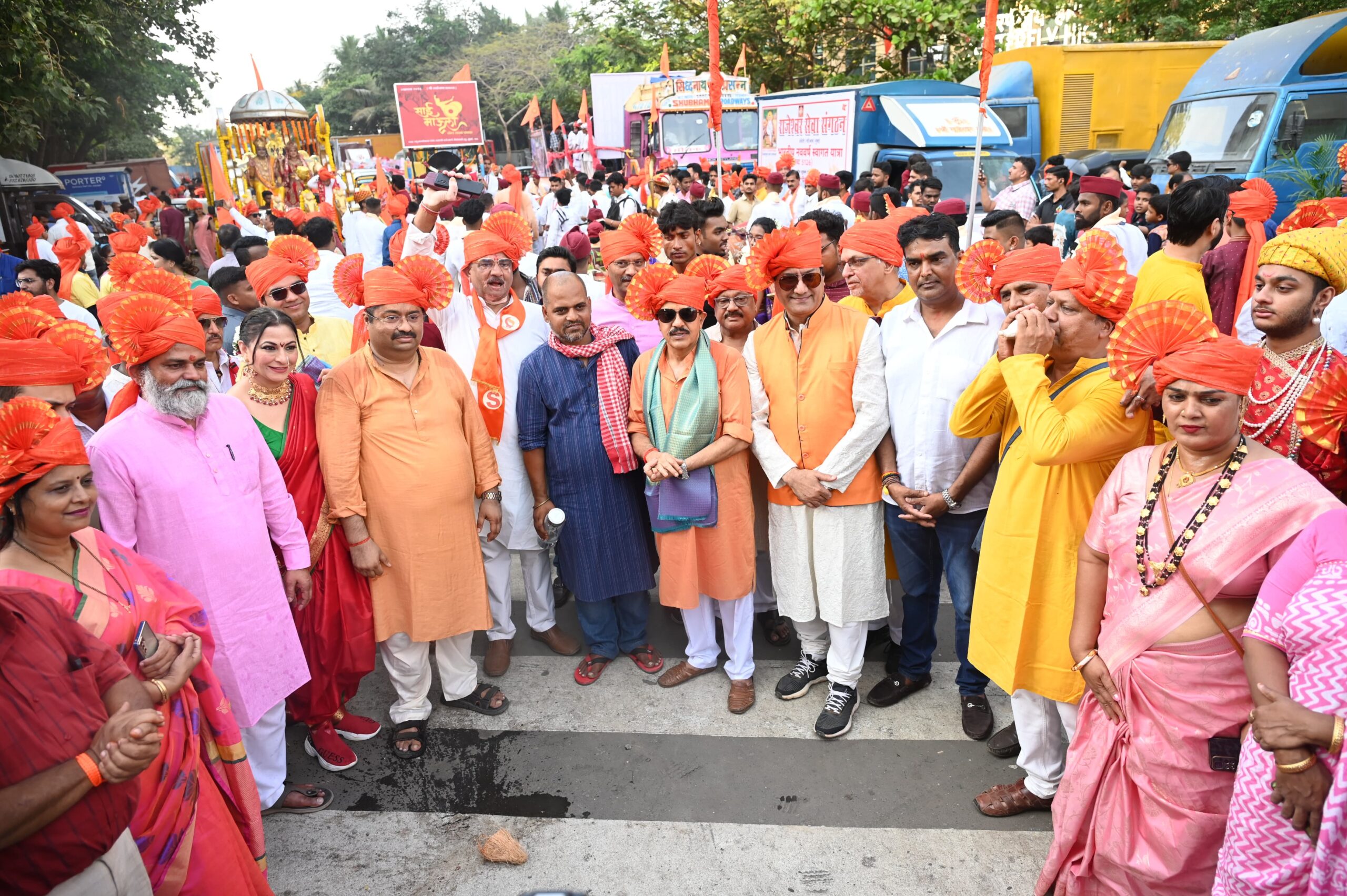 Grand Bhartiya Nav Varsh Swagat Yatra organised by Nav Varsh Swagat Samiti - Lalit Tripathi and Mayank Goyal Celebrated Gudi Padwa with Splendor and Joy