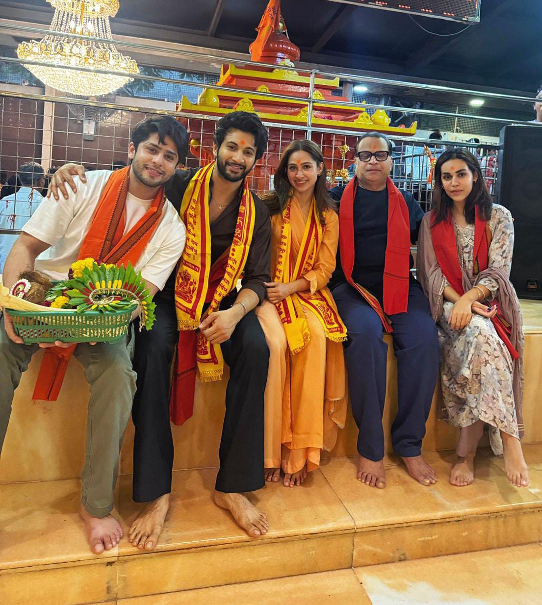 Naila Grrewal and Rohit Saraf Seek blessings at Siddhivinayak Temple ahead of Ishq Vishk Rebound Release