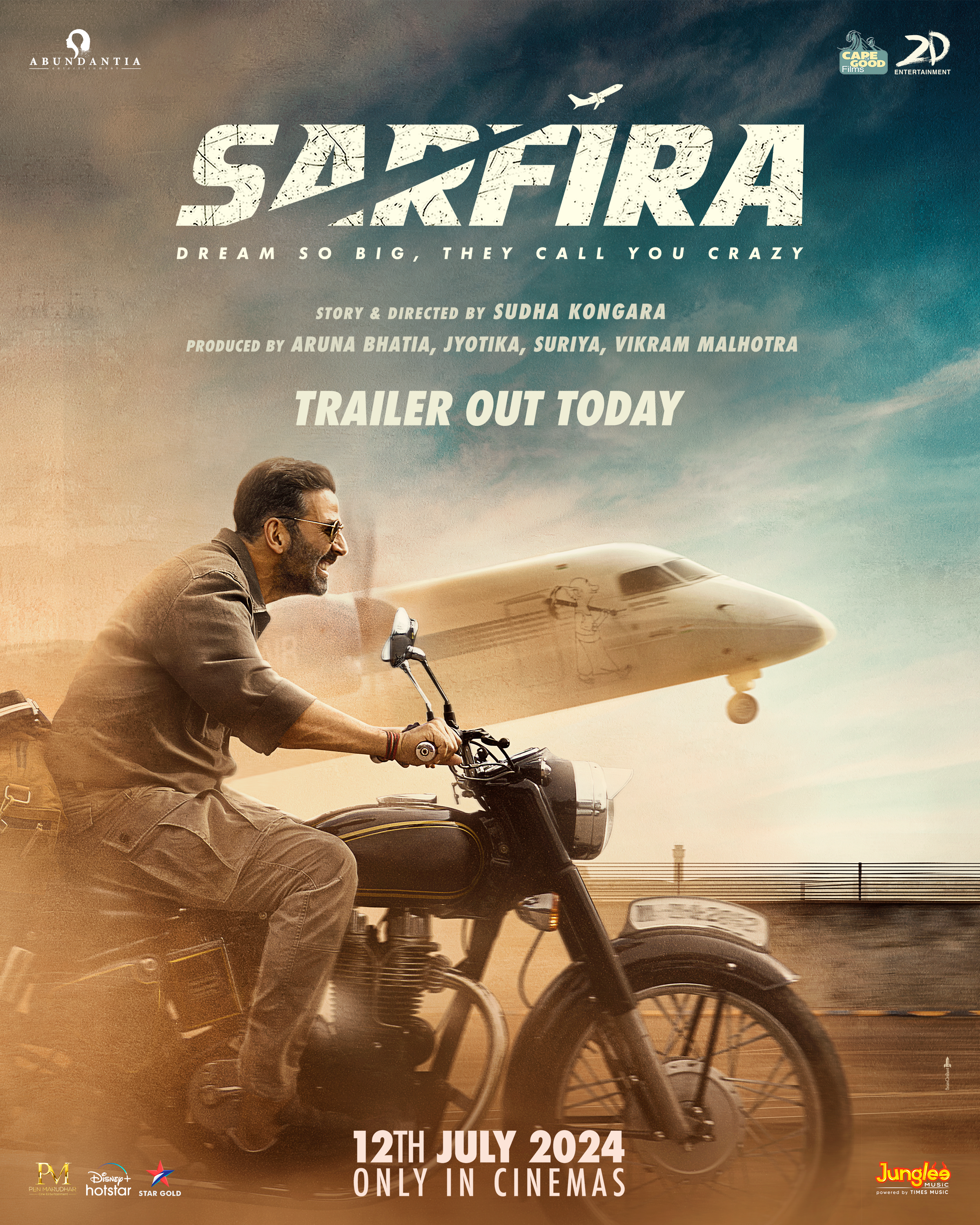 Get Ready to Take Flight and Chase Your Dreams with Akshay Kumar’s Sarfira! Trailer Out Now!