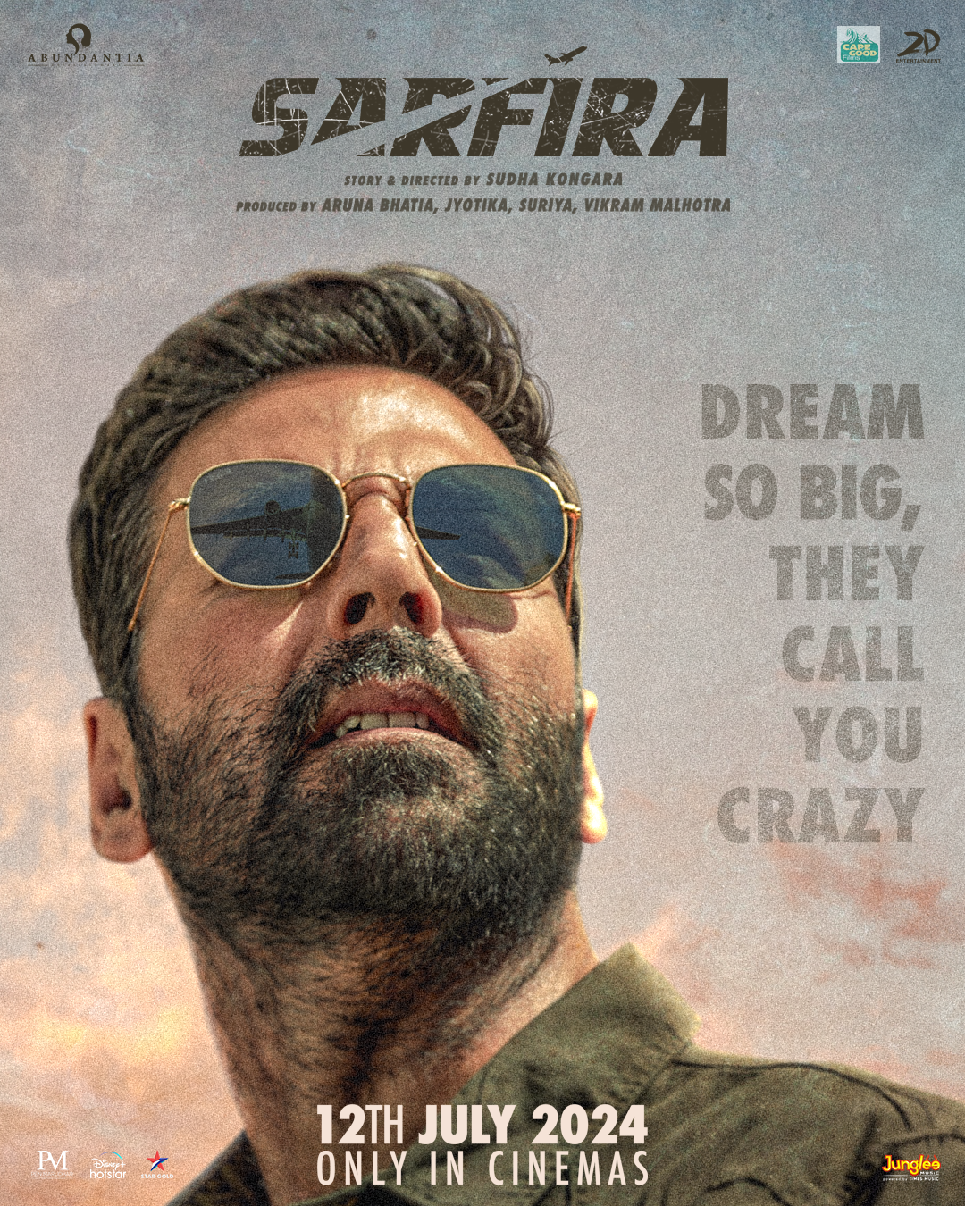 First Poster of Akshay Kumar's Inspiring Tale of Grit & Determination 'SARFIRA' Unveiled!