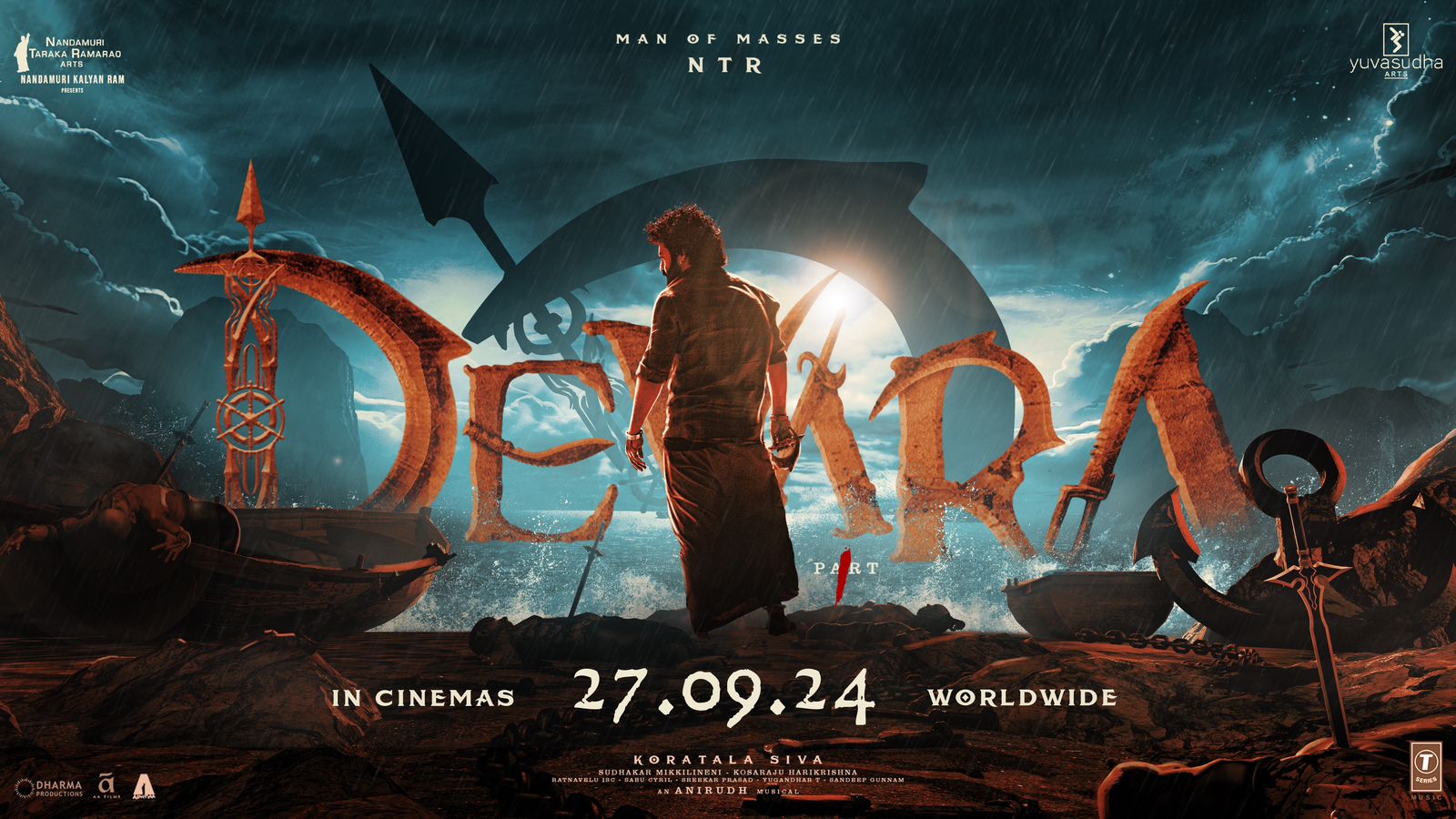 Devara Part 1' Starring NTR Jr to Hit Theatres Early on 27th September 2024