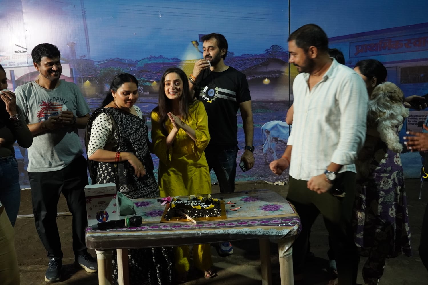 My Hair Didi, Geeta, and the Costume and Makeup Team Surprised Me with a Midnight Celebration. It Was Really Special,” Says Shambhavi on Her Birthday”