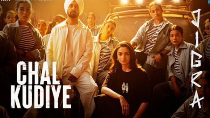 "Chal Kudiye": Alia Bhatt and Diljit Dosanjh Reunite for Power-Packed Song in Jigra