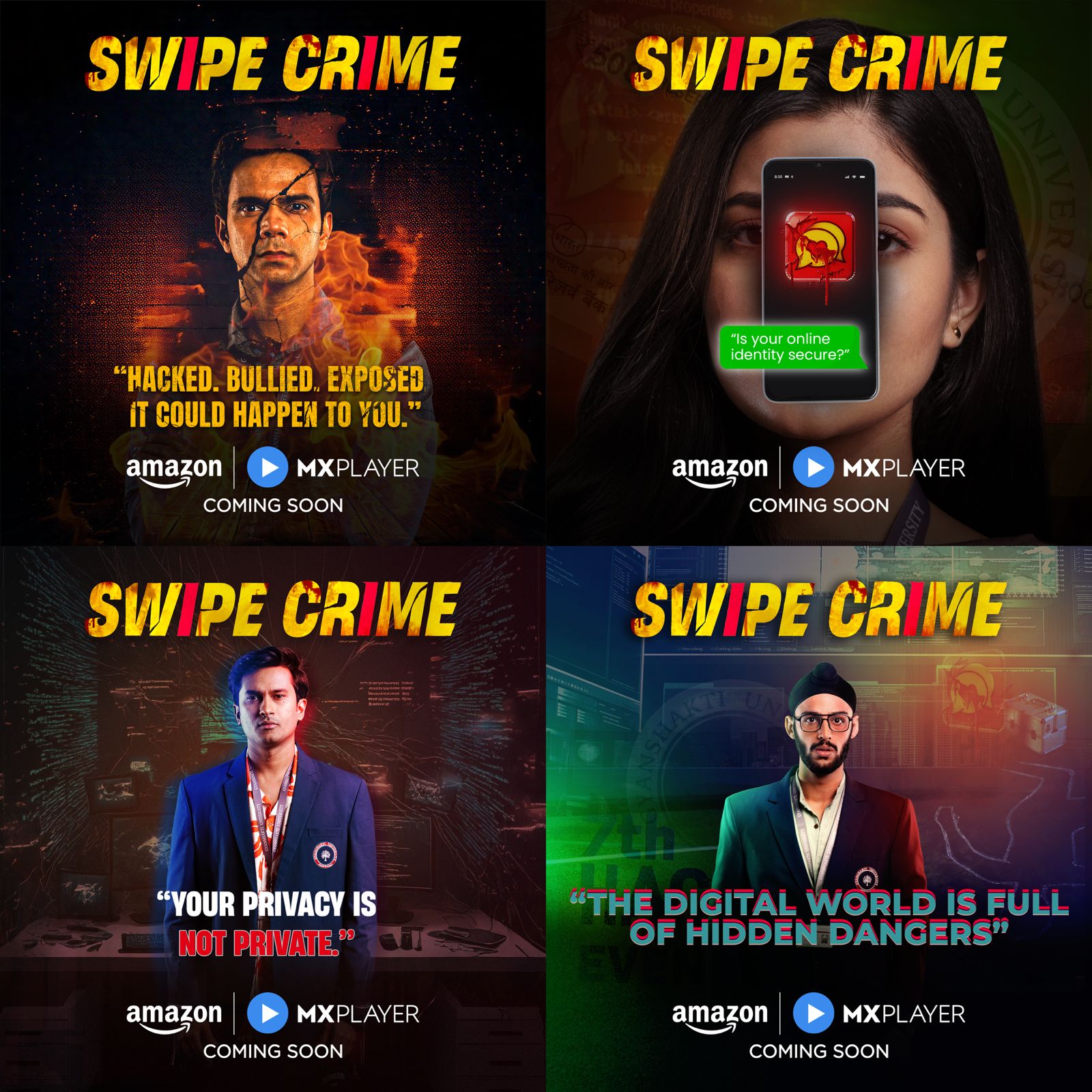 Versatile Motion Pictures unveils Poster for thrilling web series "Swipe Crime"on Amazon MX Player