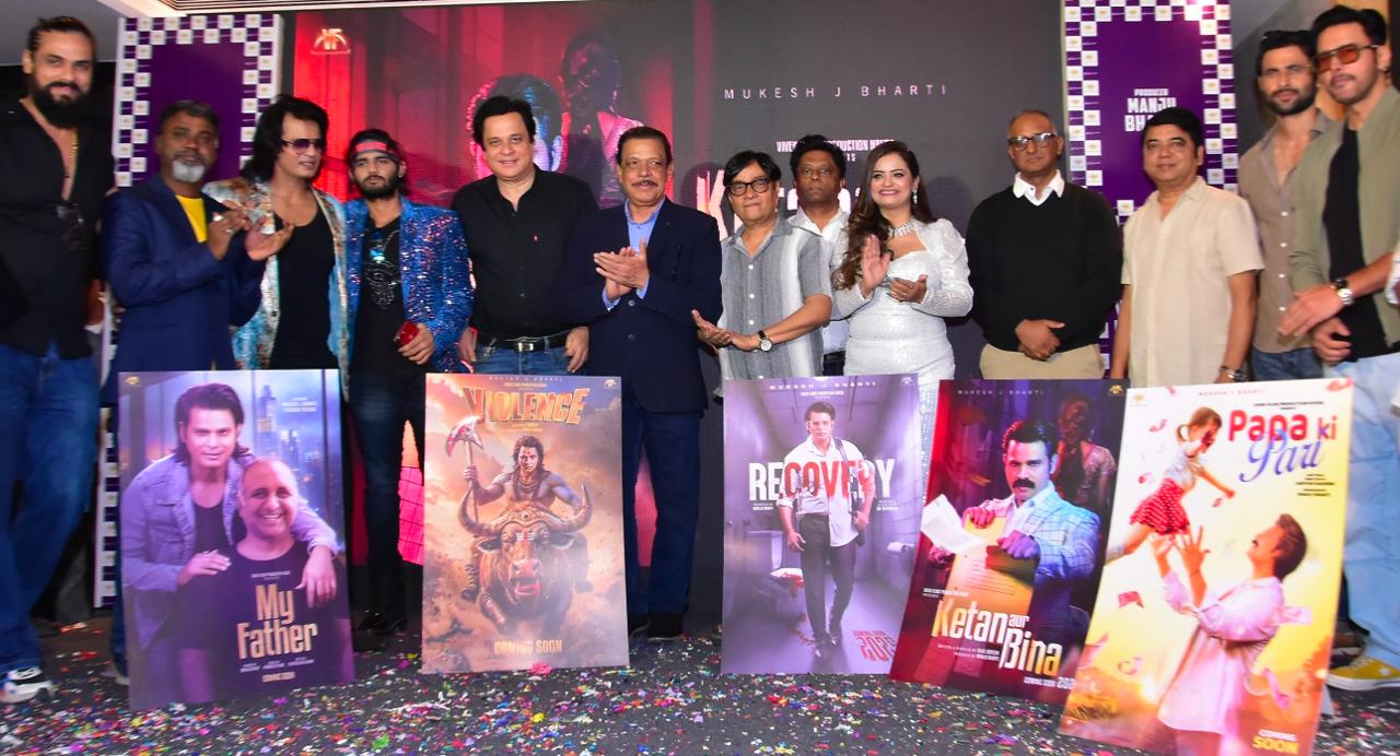 Manju Bharti unveiled Five Films in the presence of Mukesh J. Bharti Freddy Daruwala Rajneesh Duggal & Pramod Pathak