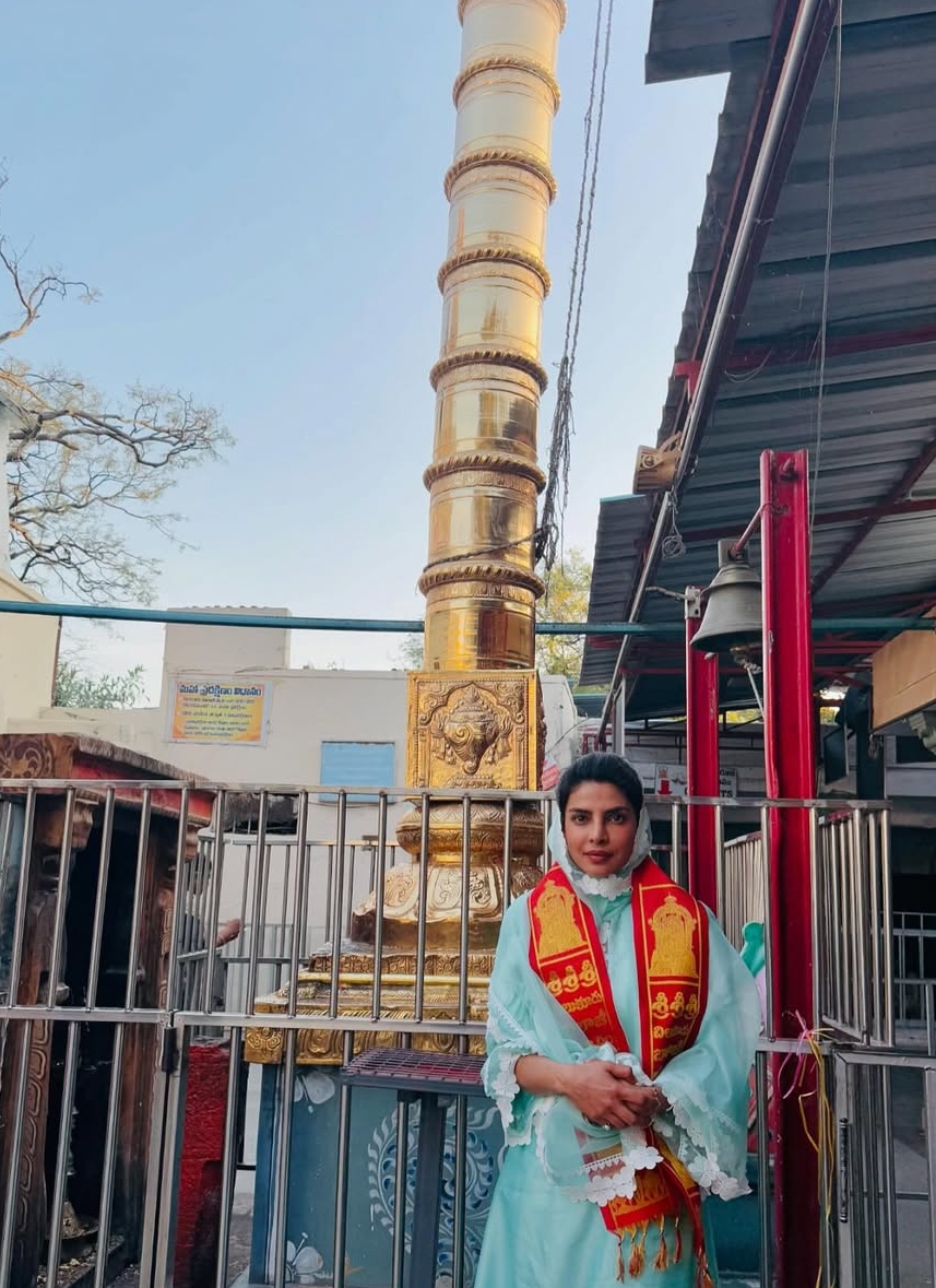 Priyanka Chopra Starts a New Chapter, Visits Chilkur Balaji Temple