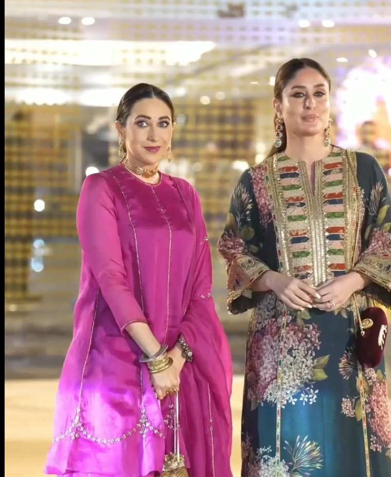 Kareena Kapoor Khan and Karisma Kapoor Dazzle at Aadar Jain-Alekha Advani's Mehendi Bash