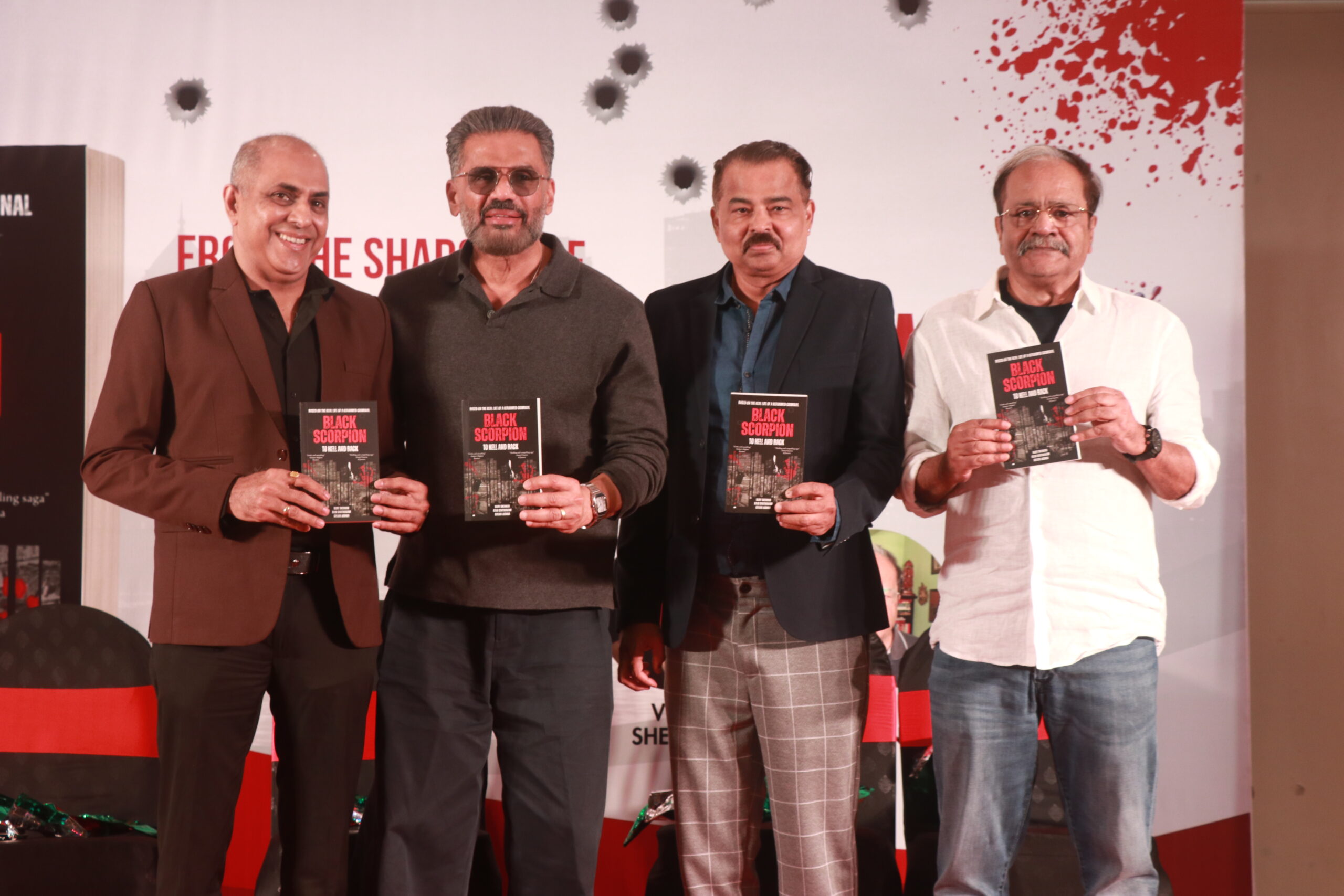 Suniel Shetty Graces the Launch of Black Scorpion: To Hell and Back in Mumbai.