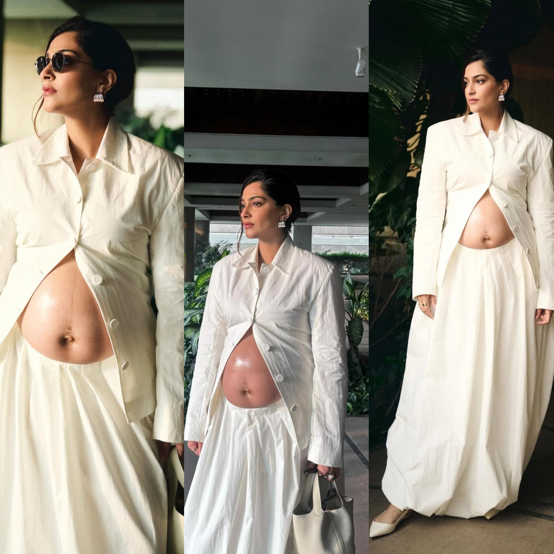 Sonam Kapoor’s Stunning All-White Maternity Look Turns Mumbai Streets Into Her Personal Runway