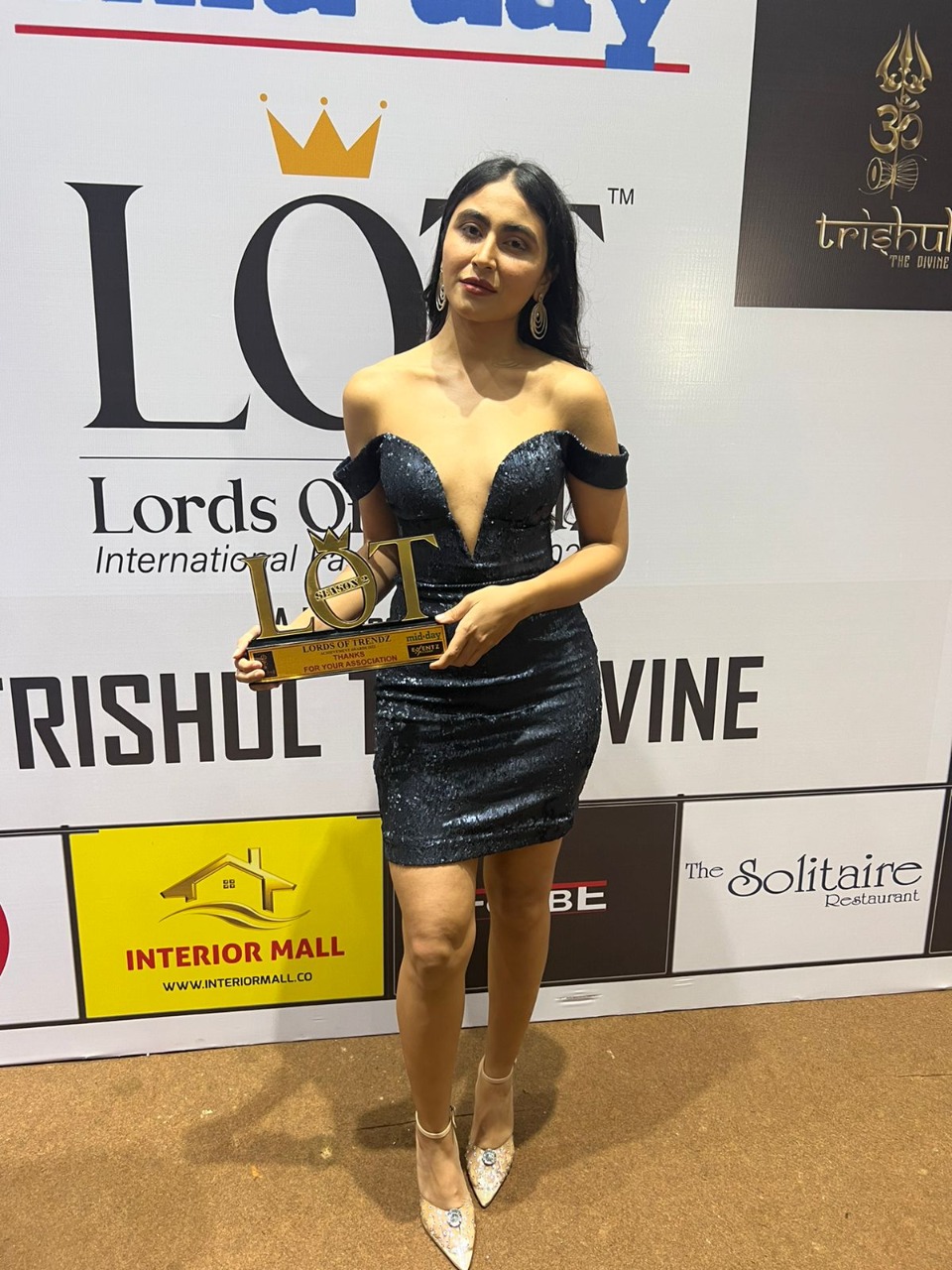 Actress Katie Iqbal took home the award for Best Actress on OTT Female at the Lords of Trendz Midday Awards
