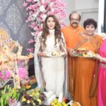 Former Miss India Winner and Guinness World Record Holder actress Ishika Taneja celebrates Ganesh Chaturthi and her birthday with great splendour