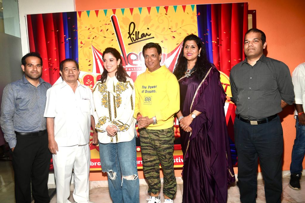 Tamannaah Bhatia and Madhur Bhandarkar showcase Babli Bouncer to thousands of students at Pillai College in Navi Mumbai