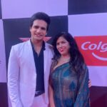 Actor Aashish Bharadwaj dazzled in a white suit alongside his mother at the 22nd ITA Awards