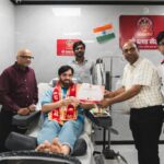 Luv Sinha, also known as 'Shotgun Junior,' recently donated blood at Patna's 'Maa Blood Centre' to motivate others to do the same